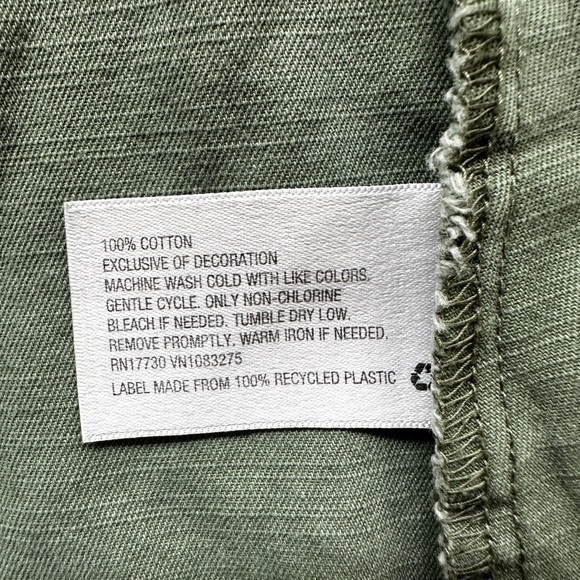 Merona Olive Green Khaki 100% cotton Vest size Medium - Picture 7 of 10